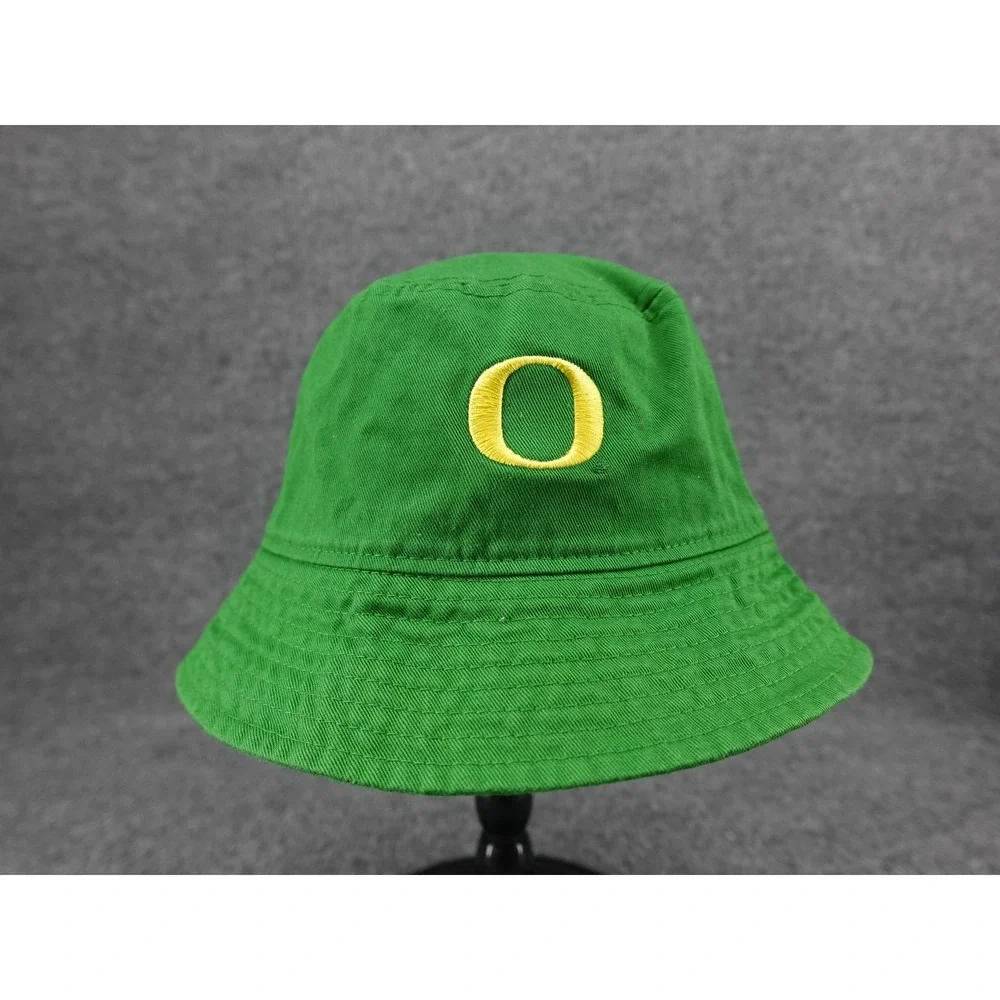 Nike Bucket Hat Unisex S/M Green Oregon Ducks NCAA Embroidered Swoosh